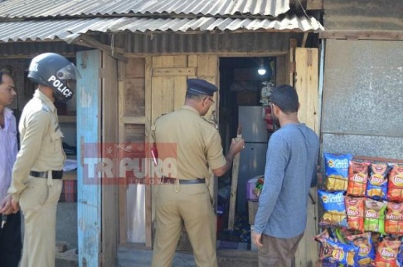 Shop looted by thieves in Agartala Shop looted by thieves in Agartala